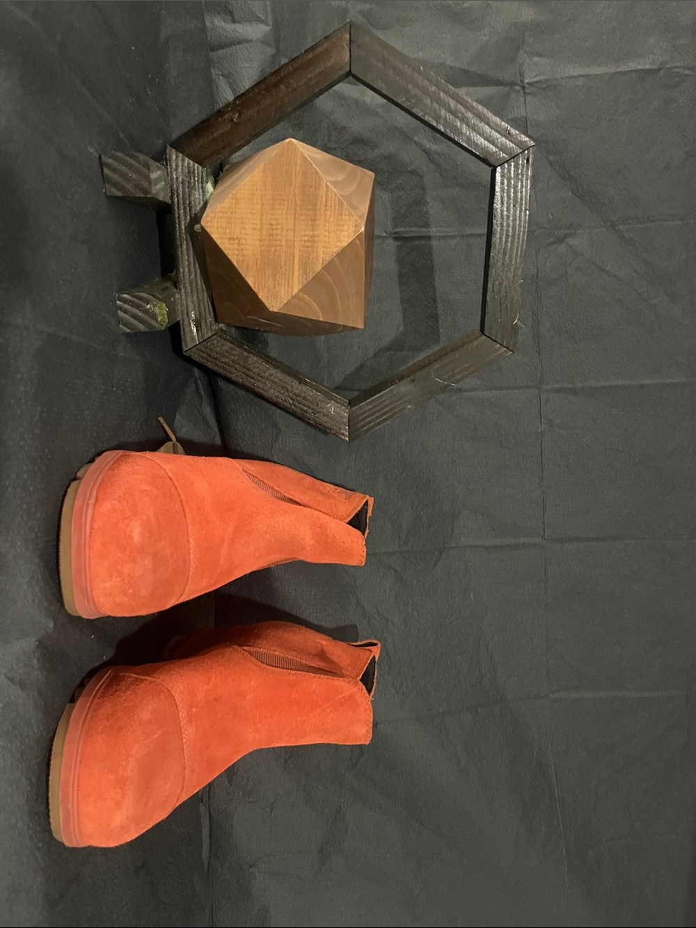 Sorel Women's Suede Ankle Booties in Orange